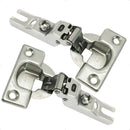 Kit 02 Dobradiças Aço Guarda Roupa Armário 26mm Colo Alto