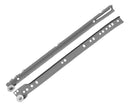 Kit 01 Par De Corrediça Gaveta Simples Roldana Cinza 300mm