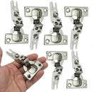 Kit 12 Dobradiças Aço Guarda Roupa Armário 26mm Colo Alto