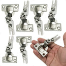 Kit 20 Dobradiças Aço Guarda Roupa Armário 26mm Colo Alto