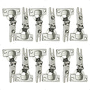 Kit 20 Dobradiças Aço Guarda Roupa Armário 26mm Colo Baixo