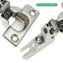 Kit 12 Dobradiças Aço Guarda Roupa Armário 26mm Colo Alto