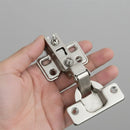 Kit 06 Dobradiças Aço Guarda Roupa Armário 35mm Calço Fixo