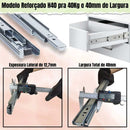 Kit 04 Pares De Corrediça Telescópica Para Gaveta 300mm