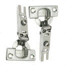 Kit 02 Dobradiças Aço Guarda Roupa Armário 26mm Colo Baixo